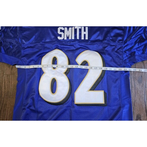 Torrey Smith #82 Baltimore Ravens Reebok On Field Jersey Blue Sz 52 NWT *read - Picture 8 of 11
